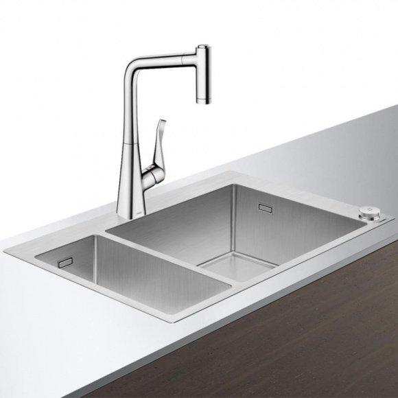 Кухонный комплект мойка со смесителем Hansgrohe C71-F655-04 (43210000)