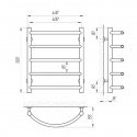 Полотенцесушитель водяной Laris Омега П5 400х500 (71207068) 95392