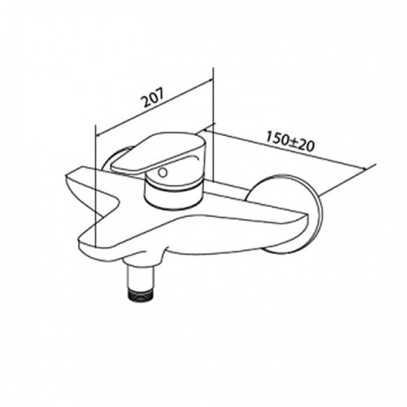 Смеситель для ванны AM PM INSPIRE (F5010000)