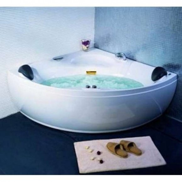 Гидромассажная акриловая ванна Appollo 140х140 угловая с пневмокнопкой (AT-970)