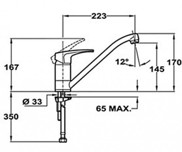 Смеситель кухонный Teka MB2 L (MS1) антрацит (40911302NG)