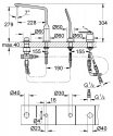 Смеситель для ванны Grohe Veris на 4 отверстия (19373000) 158308