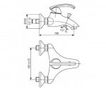 Смеситель для ванны EMMEVI RAMSES (SC72001) 142839