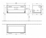 Тумба под умывальник Villeroy&Boch Macassar Central Line (A233P2ED) 144226