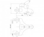 Смеситель для ванны Bianchi Elite (VSCELT2004011SKCRM) 113434