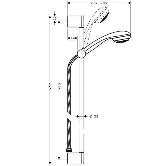 Душевой набор Hansgrohe Crometta 85 (27651000)