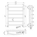 Полотенцесушитель электрический Laris Классик П6 450х600 подключение справа (73207003) 95076