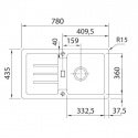 Кухонная мойка Franke STG 614-78 фрагранит, шторм (114.0327.923) 39147