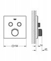 Наружная часть смесителя для ванны Grohe Grohtherm SmartControl термостатический (29156LS0) 158715