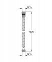 Душевой шланг Grohe Rotaflex Metal Longlife 1.50 м (28417000) 161351