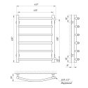 Полотенцесушитель водяной Laris Классик П6 450х600 мц 500 боковое подключение (71207280) 95048