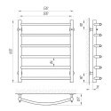 Полотенцесушитель водяной Laris Классик П6 500х600 (71207481) 95099