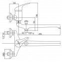 Смеситель для ванны Bianchi Mistral (LVBMST2023SKCRM) 113390