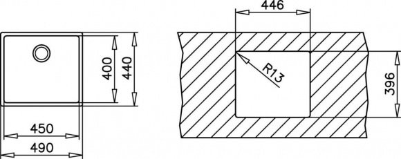 Кухонная мойка Teka BE LINEA 45.40 R15 полированная (10125133)