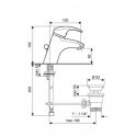 Смеситель для умывальника EMMEVI LUXOR (SC7003RTC) 143131