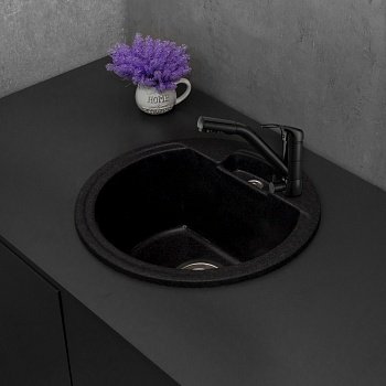 Кухонная мойка Fancy Marble Valensia светло-черная (108040004) фото