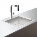 Кухонный комплект мойка со смесителем Hansgrohe C71-F450-01 (43207000) 202340