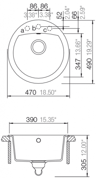 Кухонная мойка Schock MANHATTAN R100 Inox-12 (22014512)