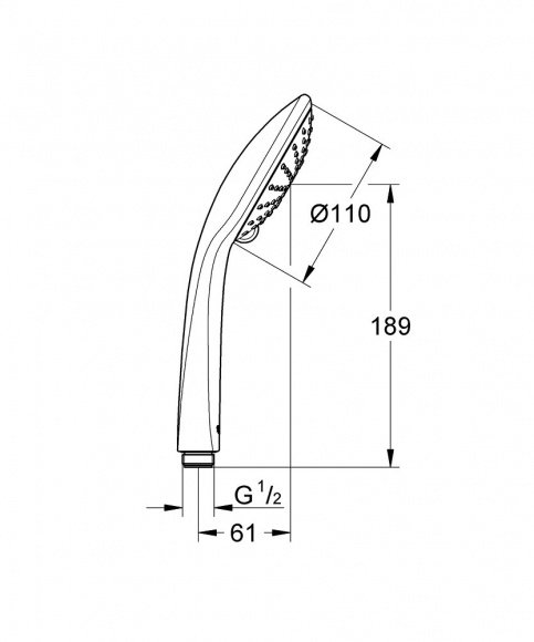 Ручной душ Grohe Euphoria 110 Duo (27220000)