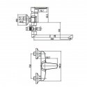 Смеситель для ванны Aqua Rodos Optima 90976 (HC0000276) 98685