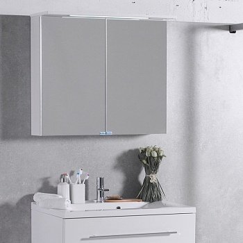 Зеркальный шкаф Fancy Marble MC-10 белый (ШЗ-10) фото