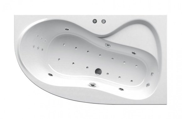 Гидромассажная ванна Ванна ROSA 95 R 150х95  Power Ultra белый (GMSR1309)