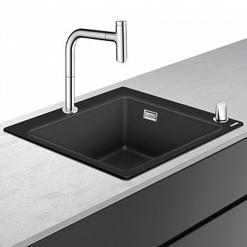 Кухонный комплект мойка со смесителем Hansgrohe C51-F450-06 (43217000) фото