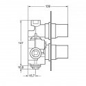 Смеситель для ванны Hansa Therm термостатический (8070101) 106326