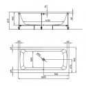 Ванна акриловая Kolpa San Bell 180x90 (961765) 136322