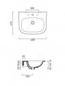 Умывальник Catalano GREEN ONE 60х47,5 см (160GRON00) 137273