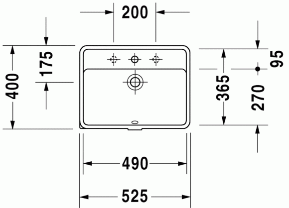 Умывальник Duravit Starck 3 49 см (0302490000)