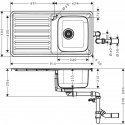 Кухонная мойка Hansgrohe S4111-F340 (43340800) 153747