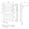 Полотенцесушитель электрический Laris Сириус П12 500х900 подключение слева (71207682) 94326