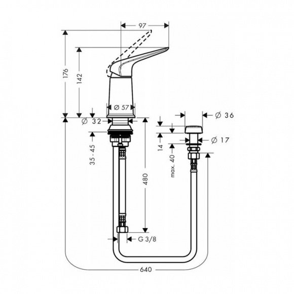 Смеситель для биде Hansgrohe Focus (31629000)