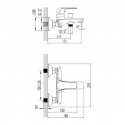 Смеситель для ванны Imprese Nova Opava (10075) 99857