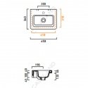 Умывальник Catalano NEW LIGHT 45х34 см (145LI00) 137301