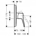 Наружная часть смесителя для душа Hansgrohe Metris Classic (31676000) 43600