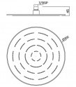Верхний душ Jaquar Maze 300 мм (OHS-CHR-1633) 20590