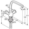 Смеситель кухонный Kludi Standard хром (316230515) 52260