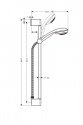 Душевой гарнитур Hansgrohe Crometta 85 Multi/Unica'C 65 см (27767000) 203937