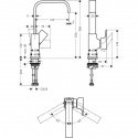 Смеситель для умывальника Hansgrohe Metropol 230 с донным клапаном Push-Open (32511340) 154482