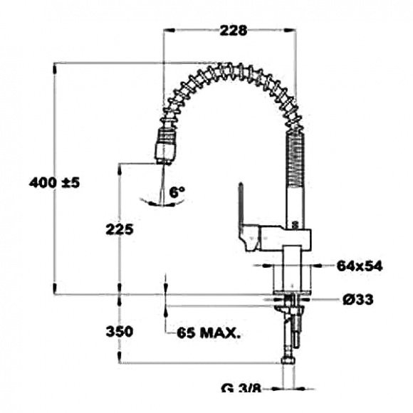 Смеситель кухонный Teka Cuadro Spring (MQ) 38931402