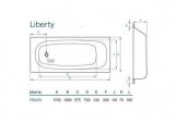 Ванна стальная Koller Pool Liberty 150х70 прямоугольная (B50C2200E+APMROS100) 75983