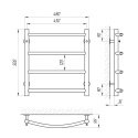 Полотенцесушитель водяной Laris Классик П4 450х500 (71207026) 94888