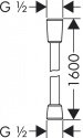 Душевой шланг Hansgrohe Isiflex 1.60 м белый (28276450) 73867