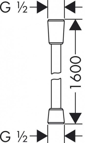 Душевой шланг Hansgrohe Isiflex 1.60 м белый (28276450)