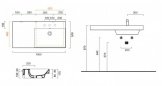 Умывальник Catalano NEW ZERO 100х50 см (110DZEUP00) 137326