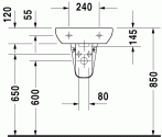 Умывальник Duravit D-code 45 см (07054500002) 128843