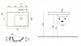 Умывальник Catalano NEW ZERO 75х50 см (175DZEUP00) 137395