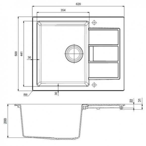 Кухонная мойка Franke SID 611-62 маскарпоне (114.0497.936)